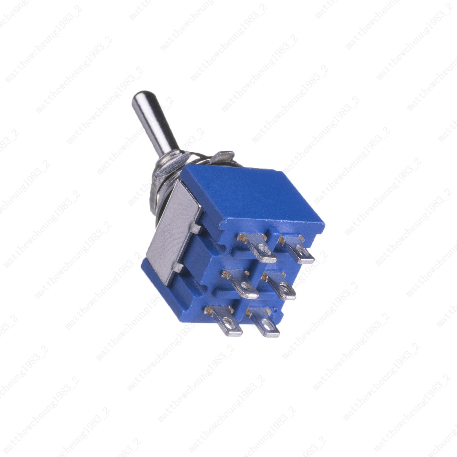 Guitar DPDT Blue 3 Way 6Pin ON OFF ON Guitar Mini Toggle Switch Car/Boat Switche