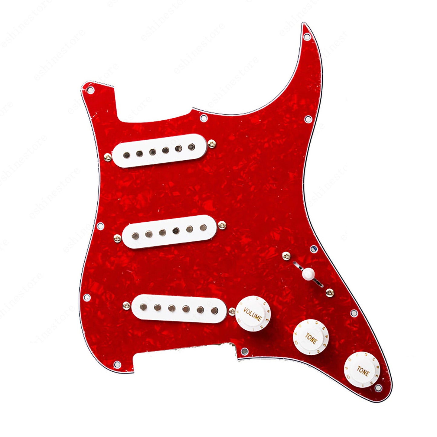 11 Hole SSS Strat Style Loaded Pickguard For Stratocaster Various Colors US SHIP