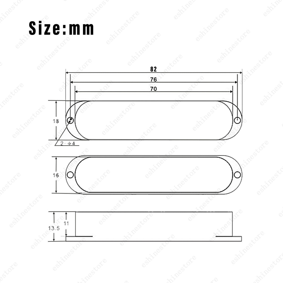 1 Pcs Plastic Sealed Single Coil Pickup Cover For ST Guitar No Holes Mulit Color