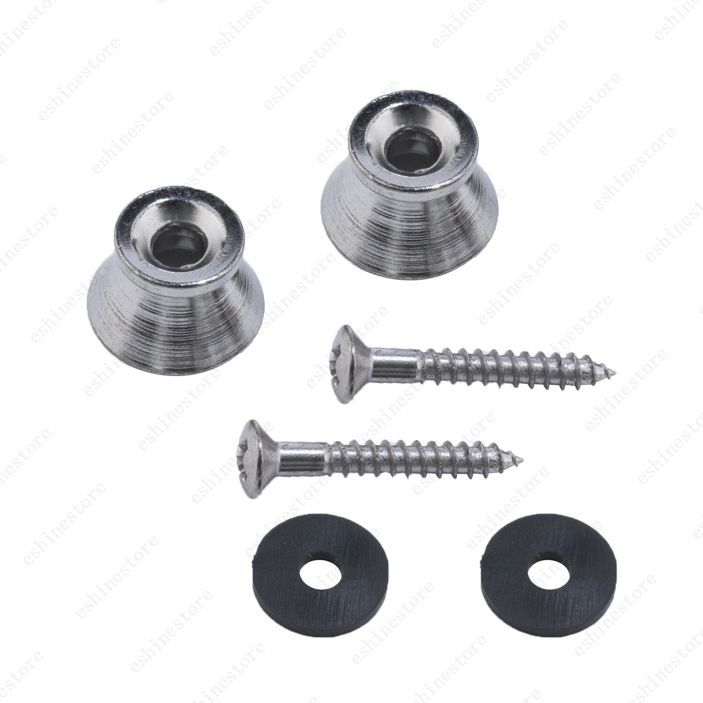 2 Pcs Guitar Strap Button Lock Pins Pegs For Acoustic Bass Ukulele 3 Colors