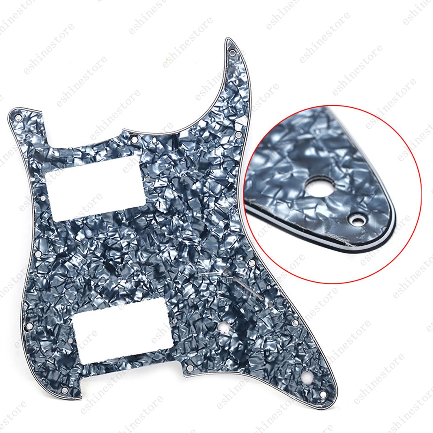 11 Holes HH hunbucker Strat Style Pickguard For Stratocaster Various Colors