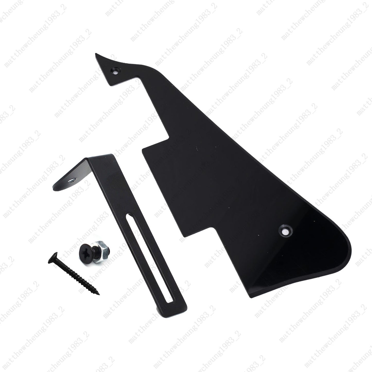 Multicolor Guitar Pickguard with Black Bracket Mounting Screws Set for Les Paul