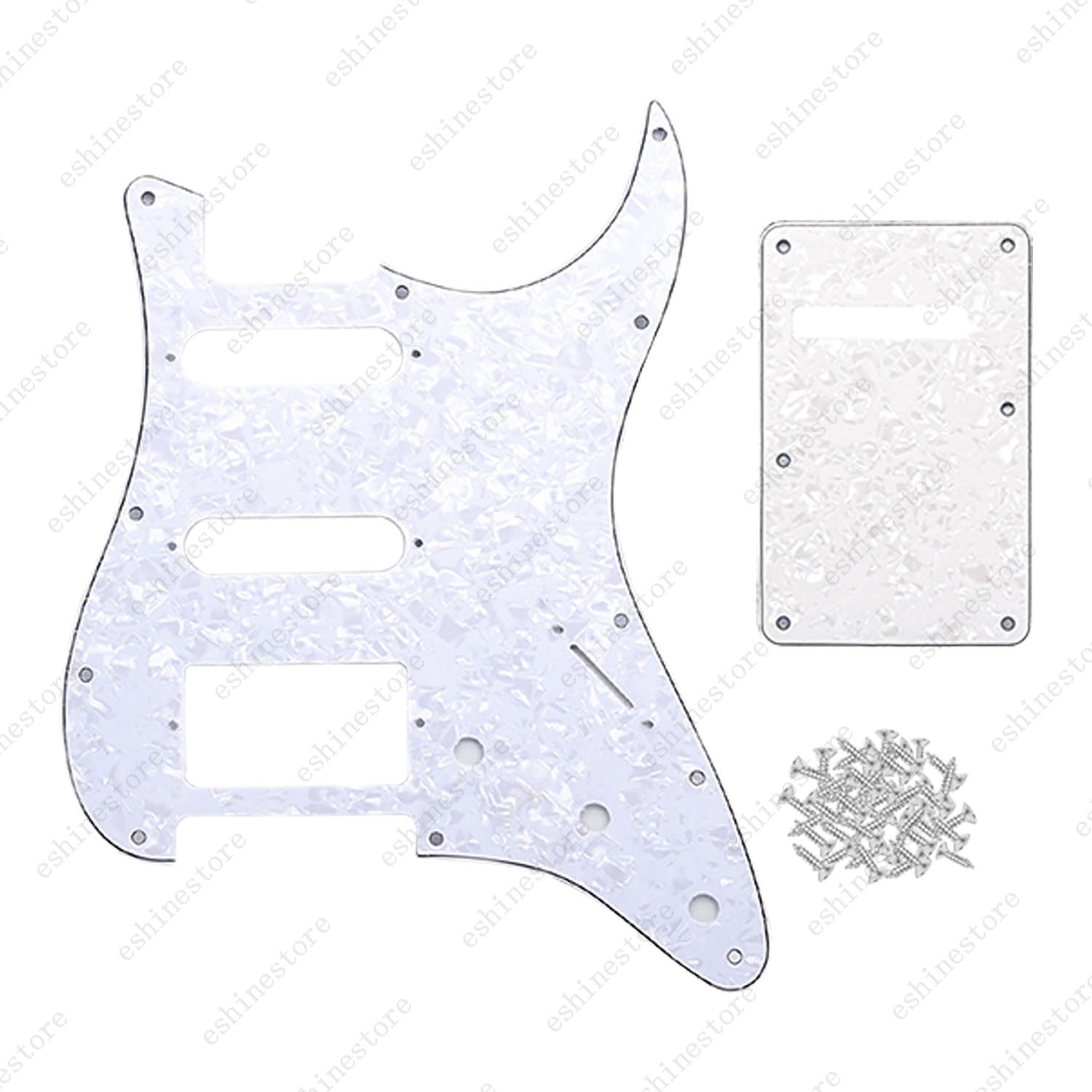 11 Hole SSH 3 Ply Guitar Pickguard & Back Plate Multi Colors For Stratocaster
