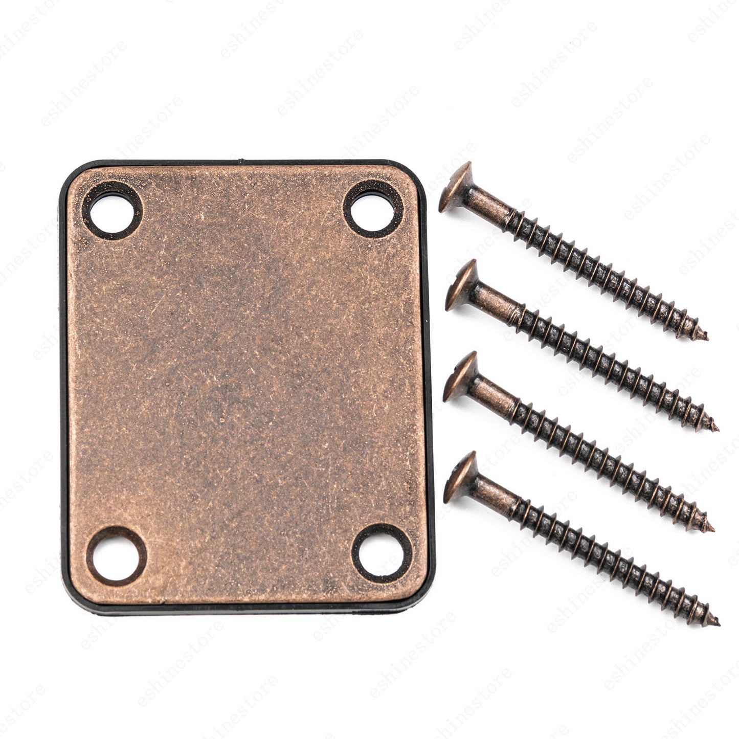 Vintage Age Relic Electric Guitar Neck Plate Mounting & Screws For Strat Tele