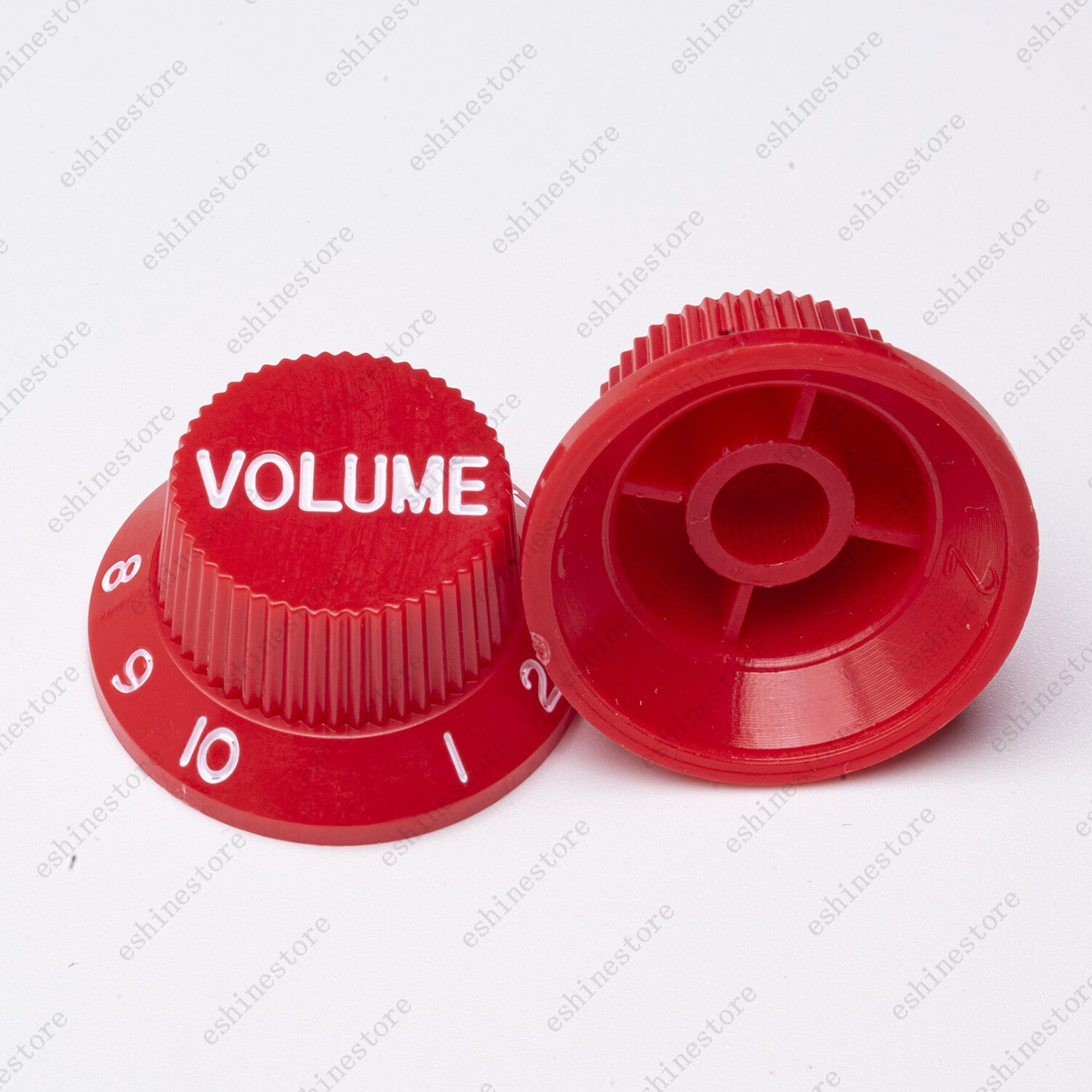 3x Red/ White Numbers Electirc Guitar Knobs Volume Tone Knob For Stratocaster