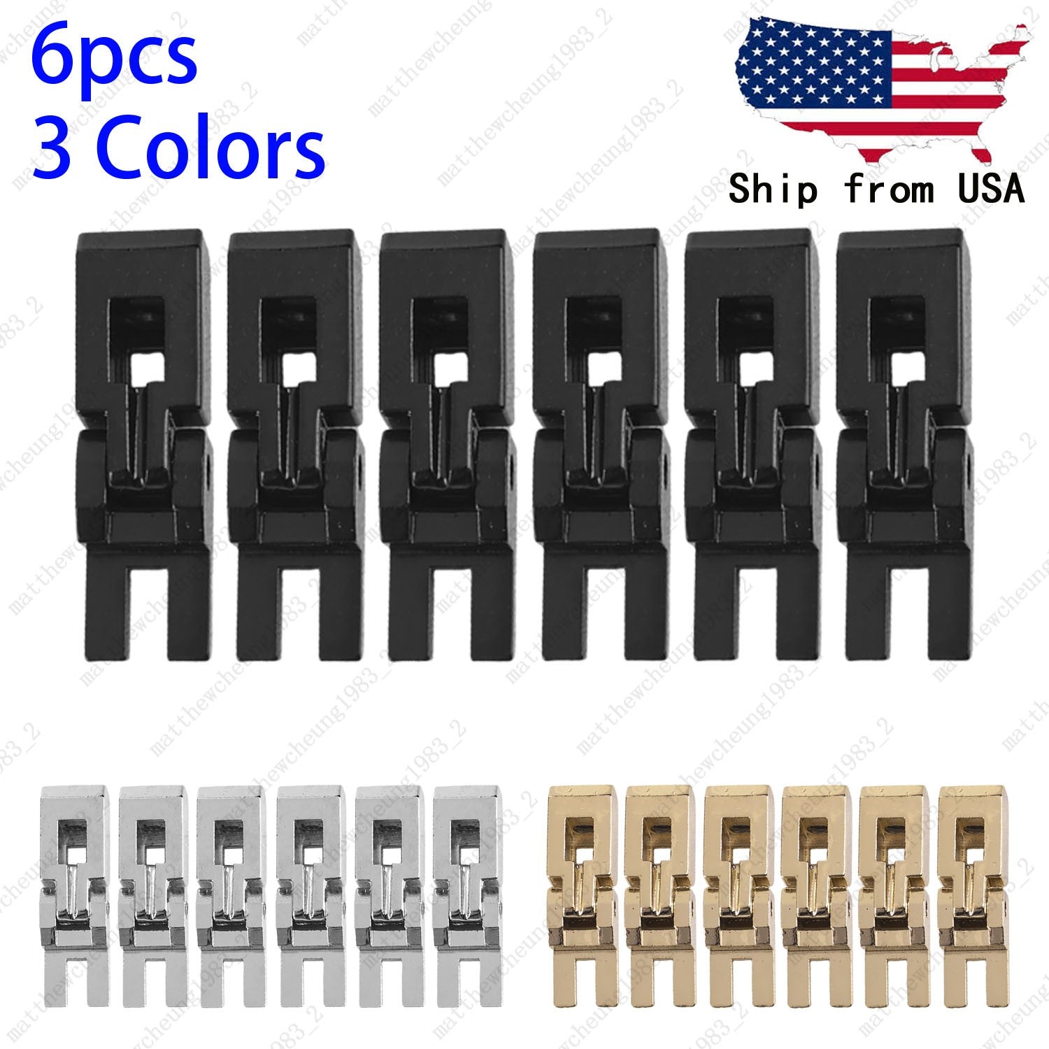 A Set Guitar Bridge Locked Saddle (No Screws & Blacks) For Floyd Rose 3Colors