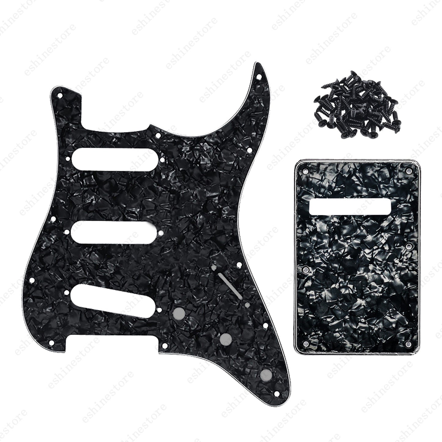 11 Hole SSS 3 Ply Guitar Pickguard&Back Plate for USA MIM Standard Fender Start