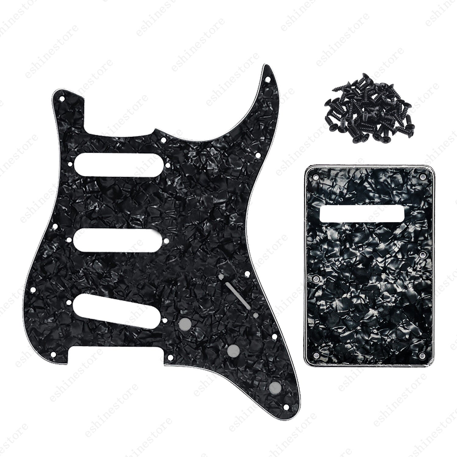 11 Hole SSS 3 Ply Guitar Pickguard&Back Plate for USA MIM Standard Fender Start