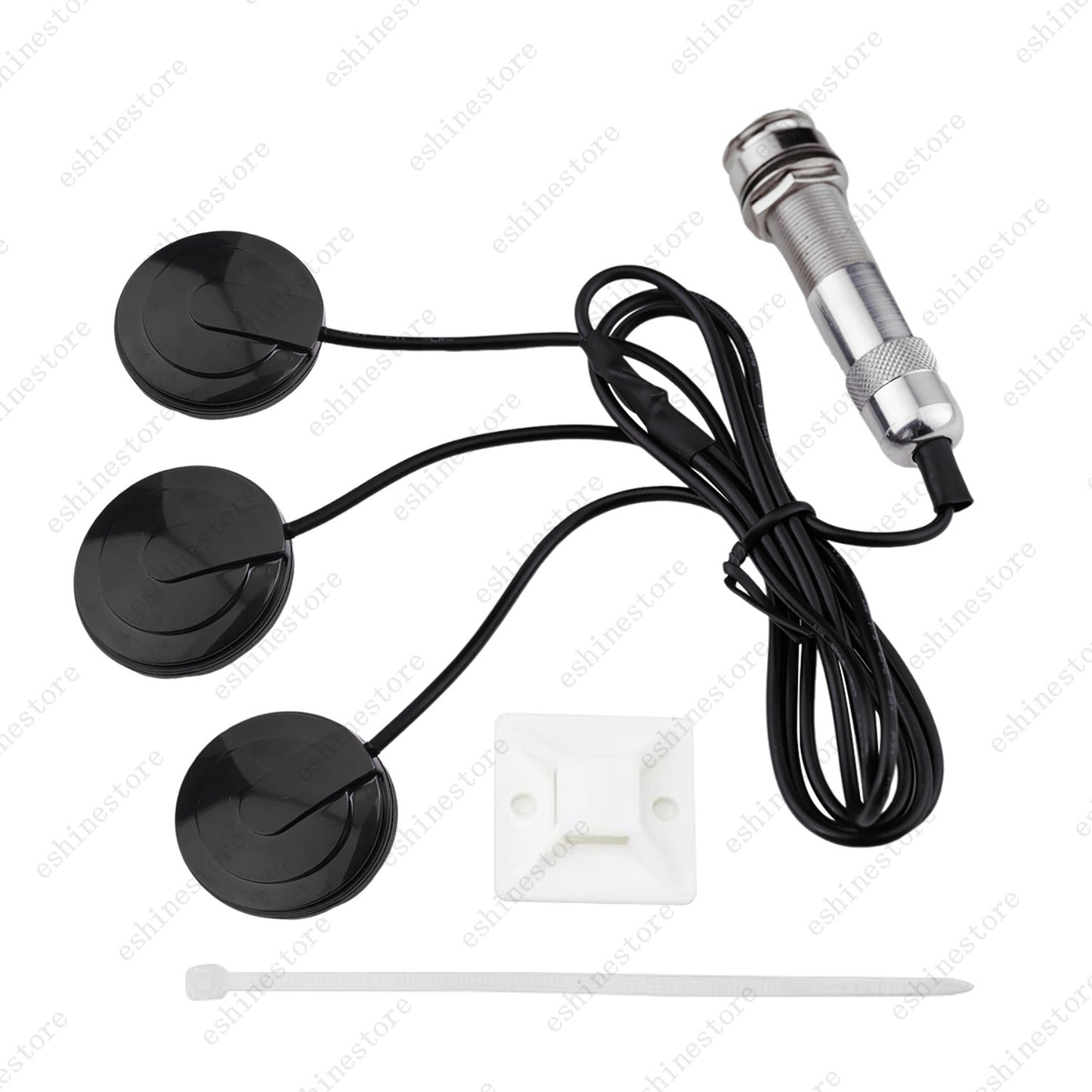 3-Head Piezo Pickup Transducer for Acoustic Guitar Ukulele Mandolin Instruments
