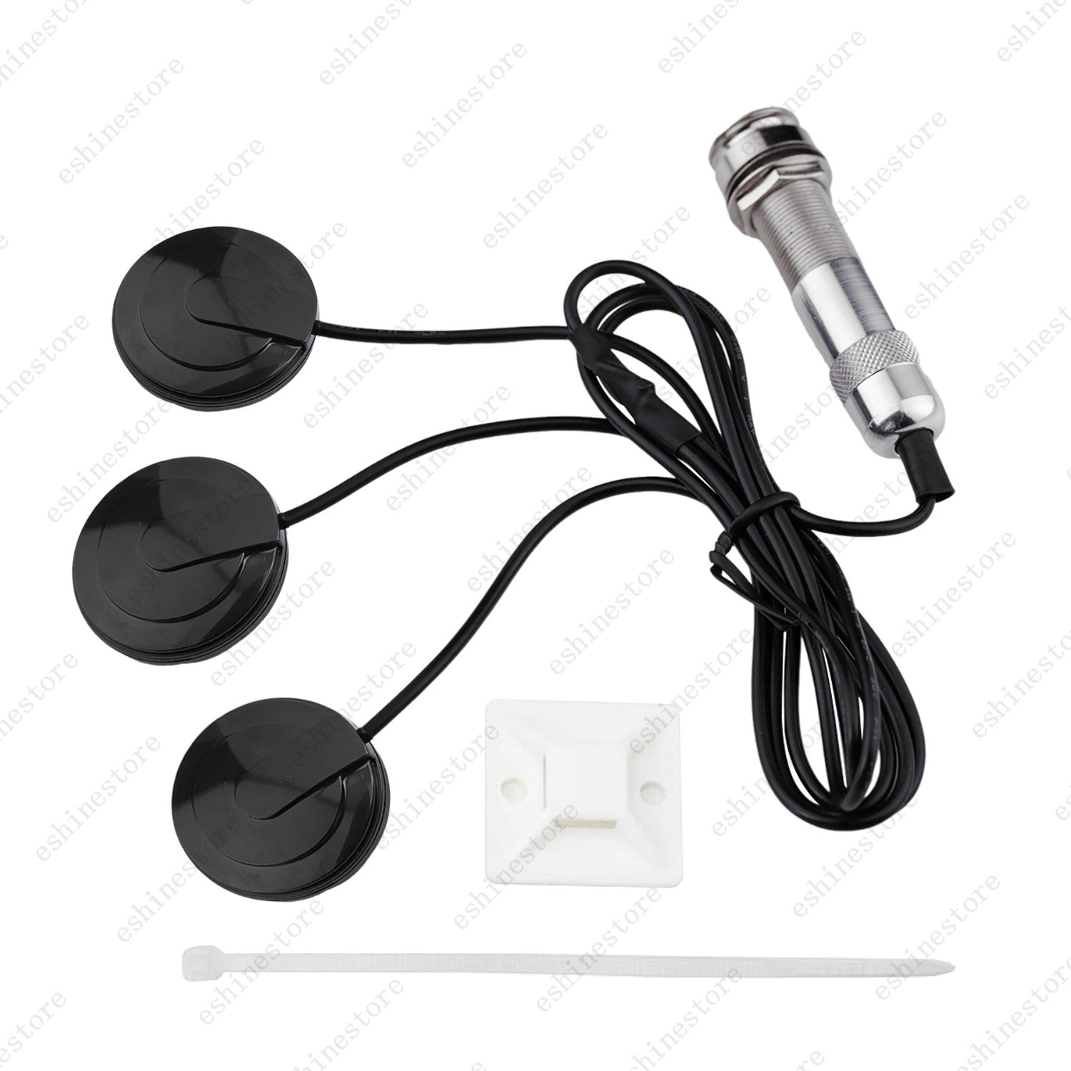 3-Head Piezo Pickup Transducer for Acoustic Guitar Ukulele Mandolin Instruments