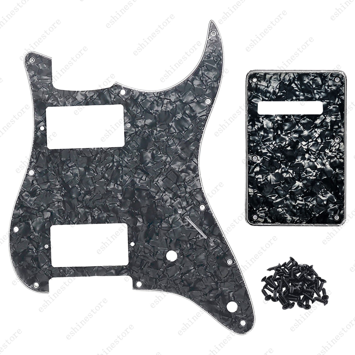 11 Hole HH 3 Ply Guitar Pickguard & Back Plate Multi Colors For Stratocaster