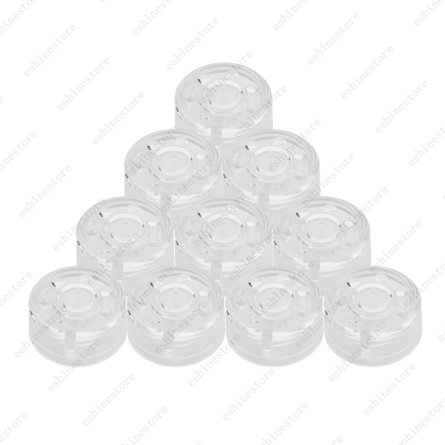 10pcs Guitar Effect Pedal Footswitch Toppers Foot Nail Cap Protection - 6Colors