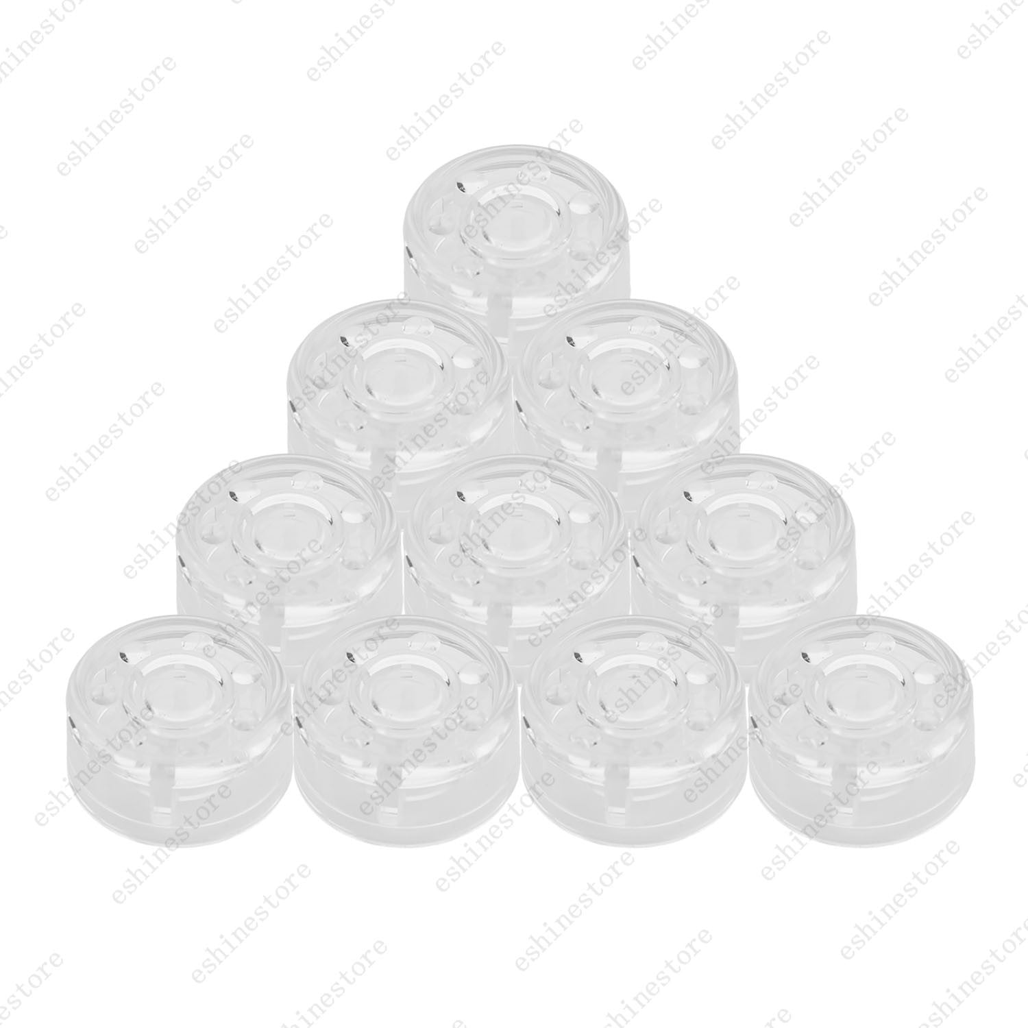 10pcs Guitar Effect Pedal Footswitch Toppers Foot Nail Cap Protection - 6Colors