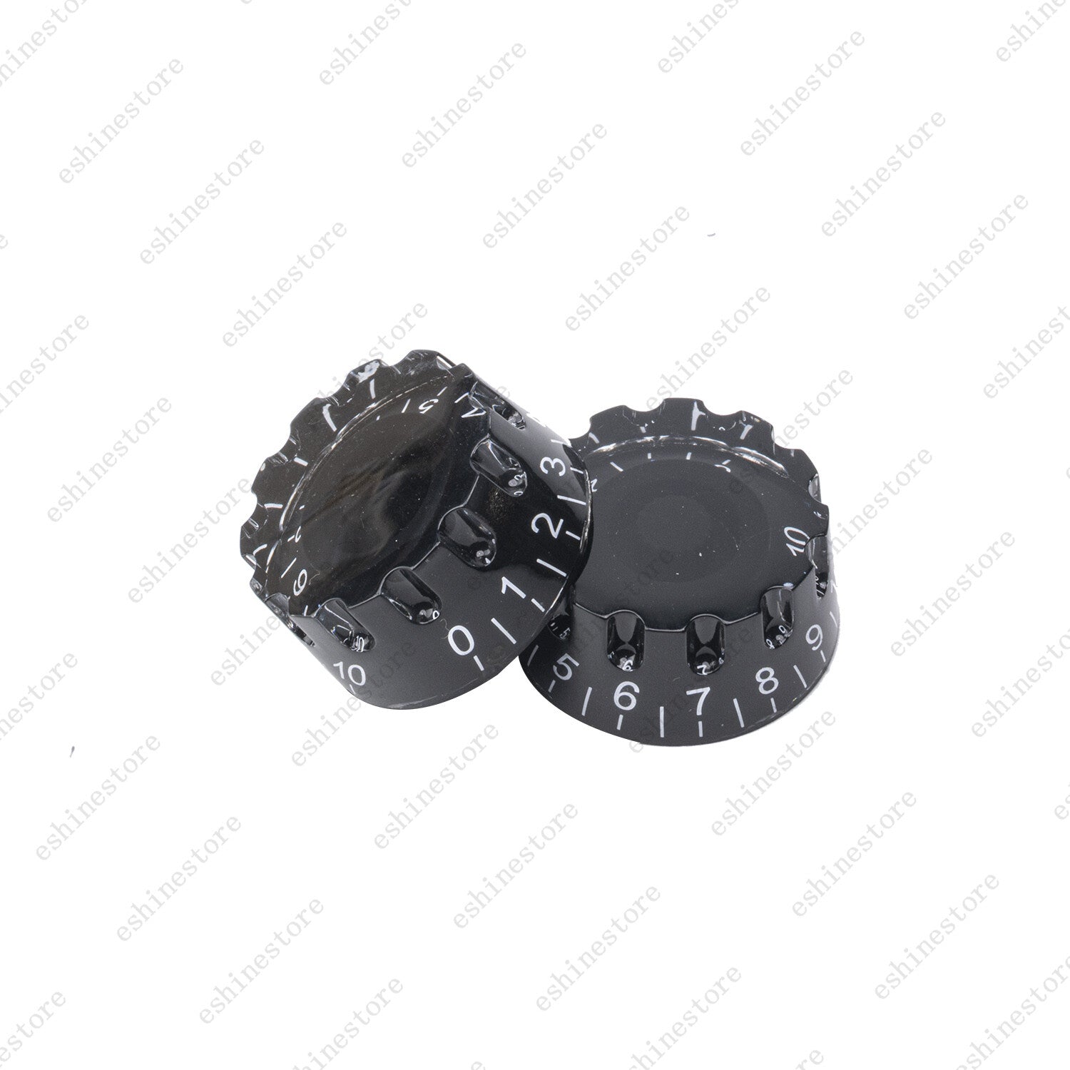4x Black LP Guitar Knurled Control Knobs Speed Metric Knob For Les Paul SG