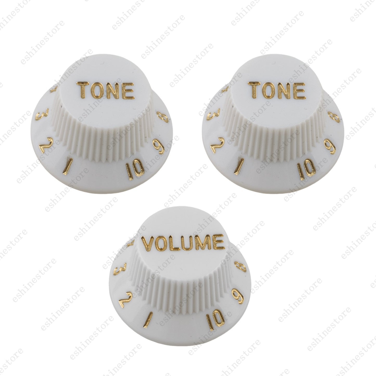 2T1V Guitar Knobs Volume Tone Knob Left Hand 18-Splines for Stratocaster 5 Color