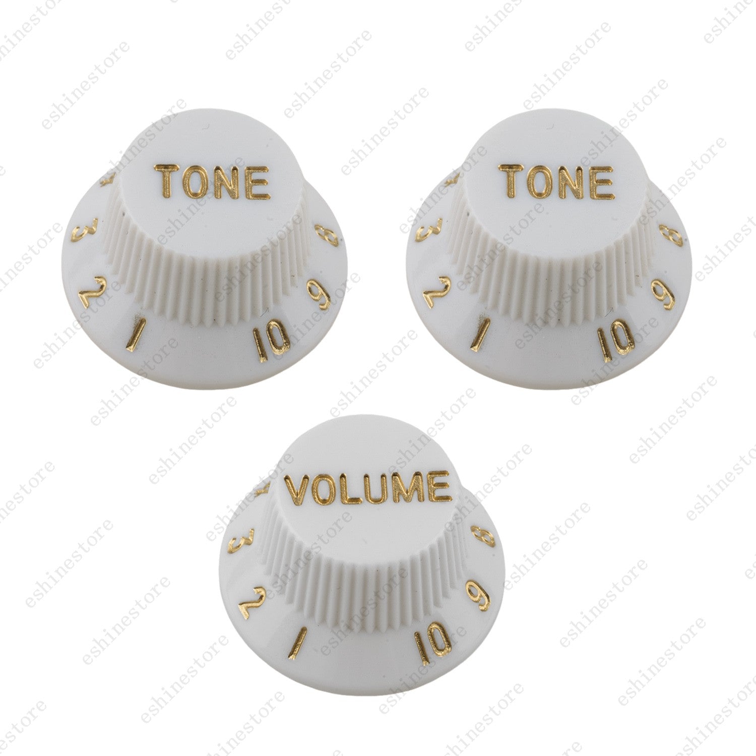2T1V Guitar Knobs Volume Tone Knob Left Hand 18-Splines for Stratocaster 5 Color