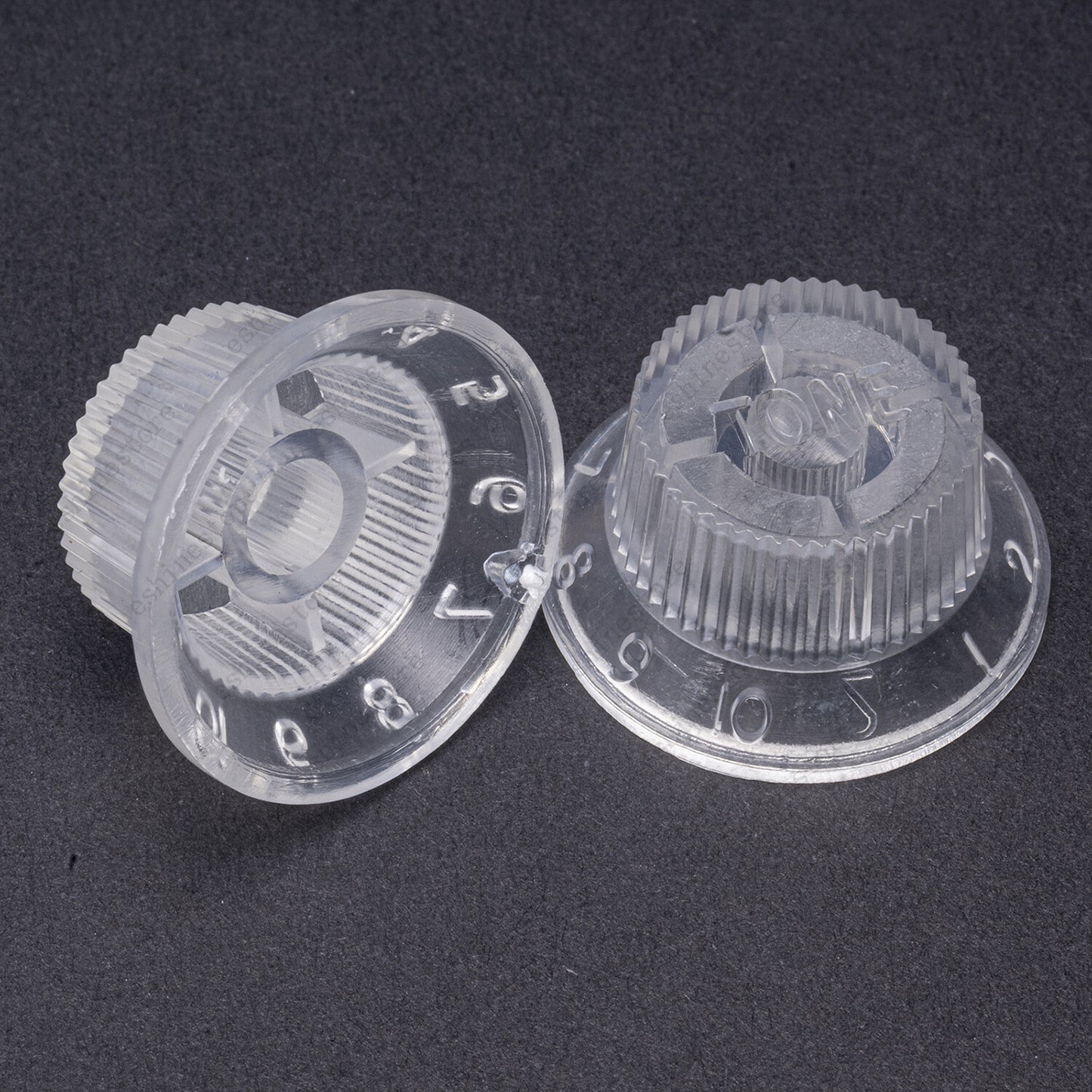 3 Pcs Transparent Number ST Guitar Knobs Volume Tone Knob For Stratocaster