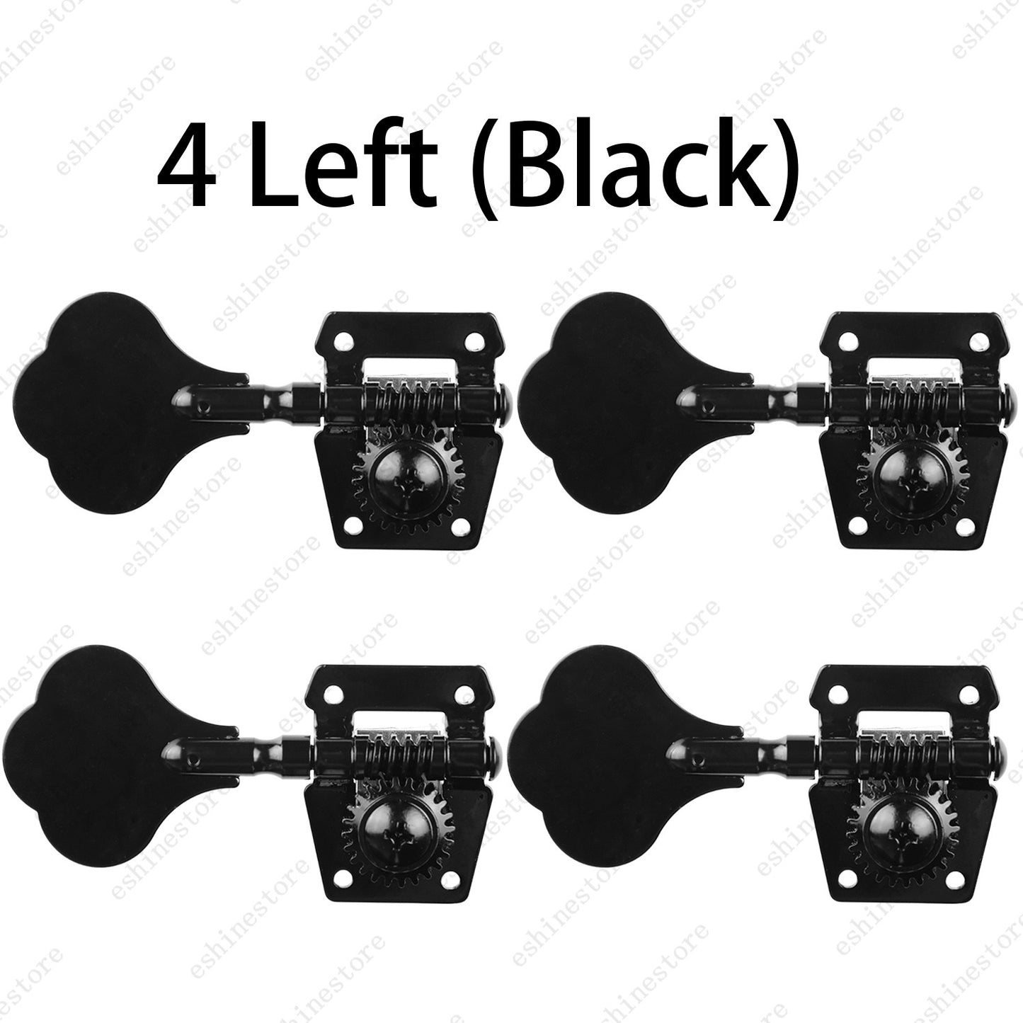 Heavy Duty Bass Vintage Open Machine Heads - 1:25 Ratio Gear Tuning Keys-Black