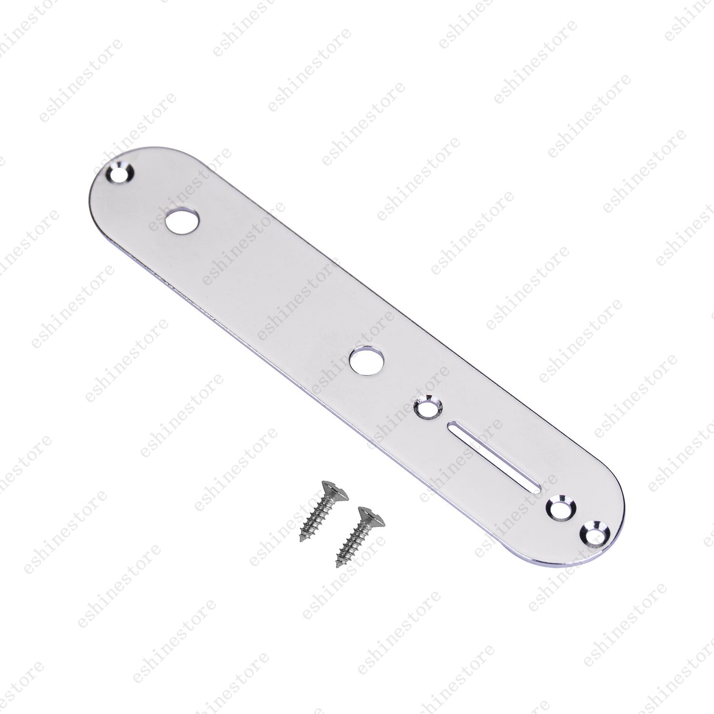 1 Piece Metal Black &Chrome Electric Guitar Control Plate 8MM for Fender Tele