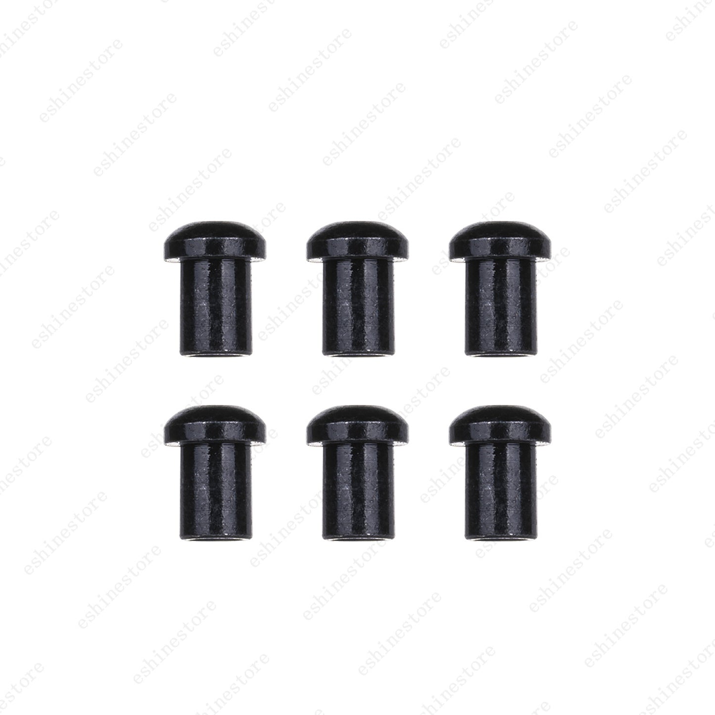 Electric Guitar Through Body String Mounting Ferrules Metal Set of 6 for Tele