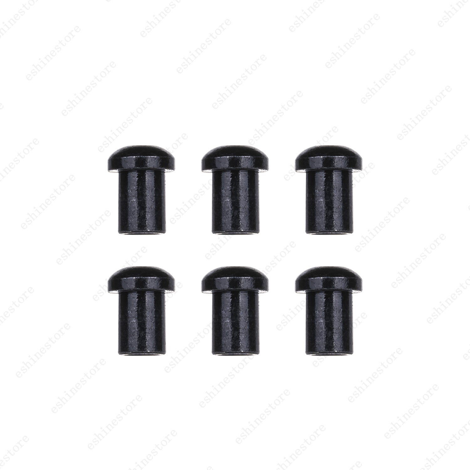 Electric Guitar Through Body String Mounting Ferrules Metal Set of 6 for Tele