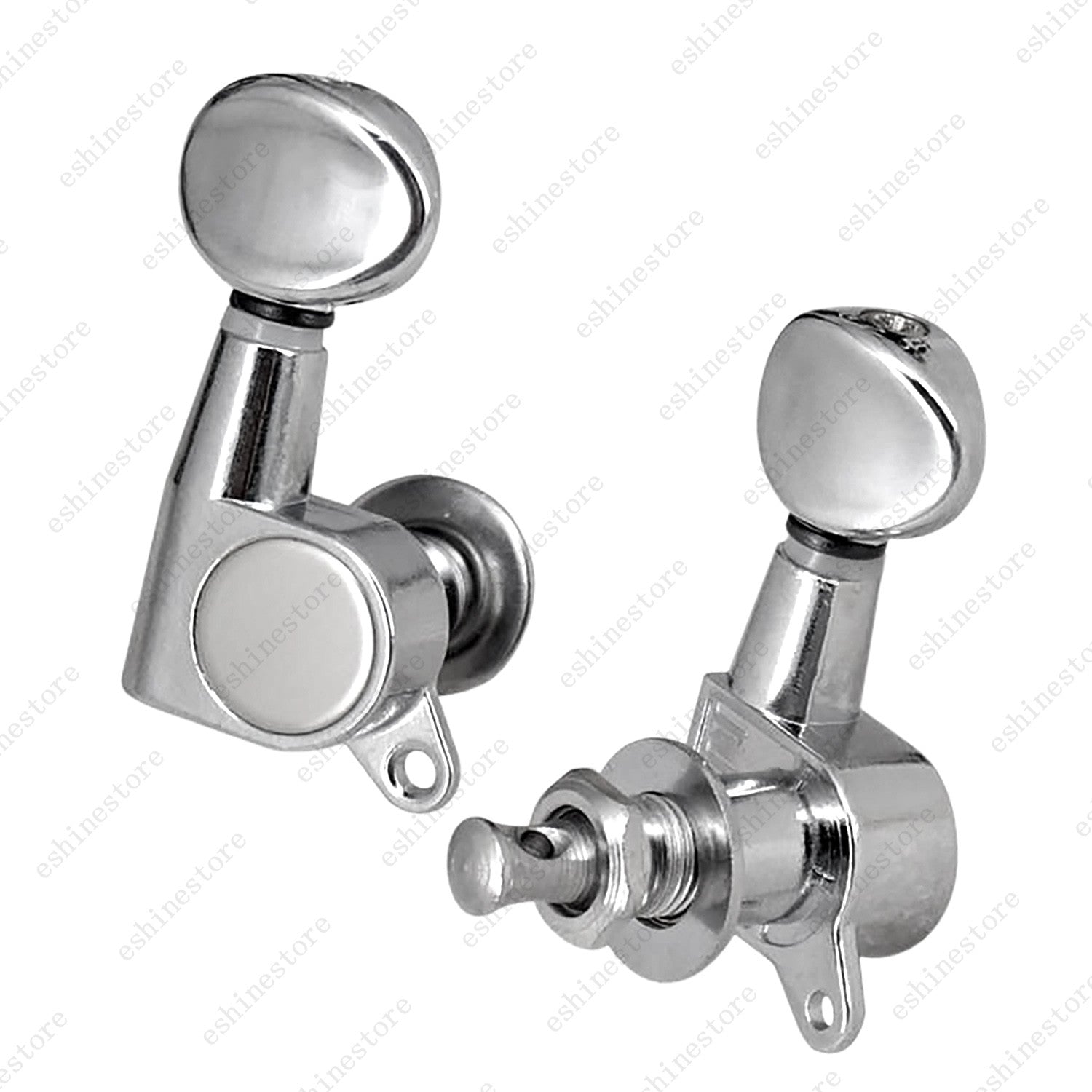 2L2R Guitar Tuning Pegs Key Tuner Machine Head 1:15 Ratio for UKULELE - Chrome
