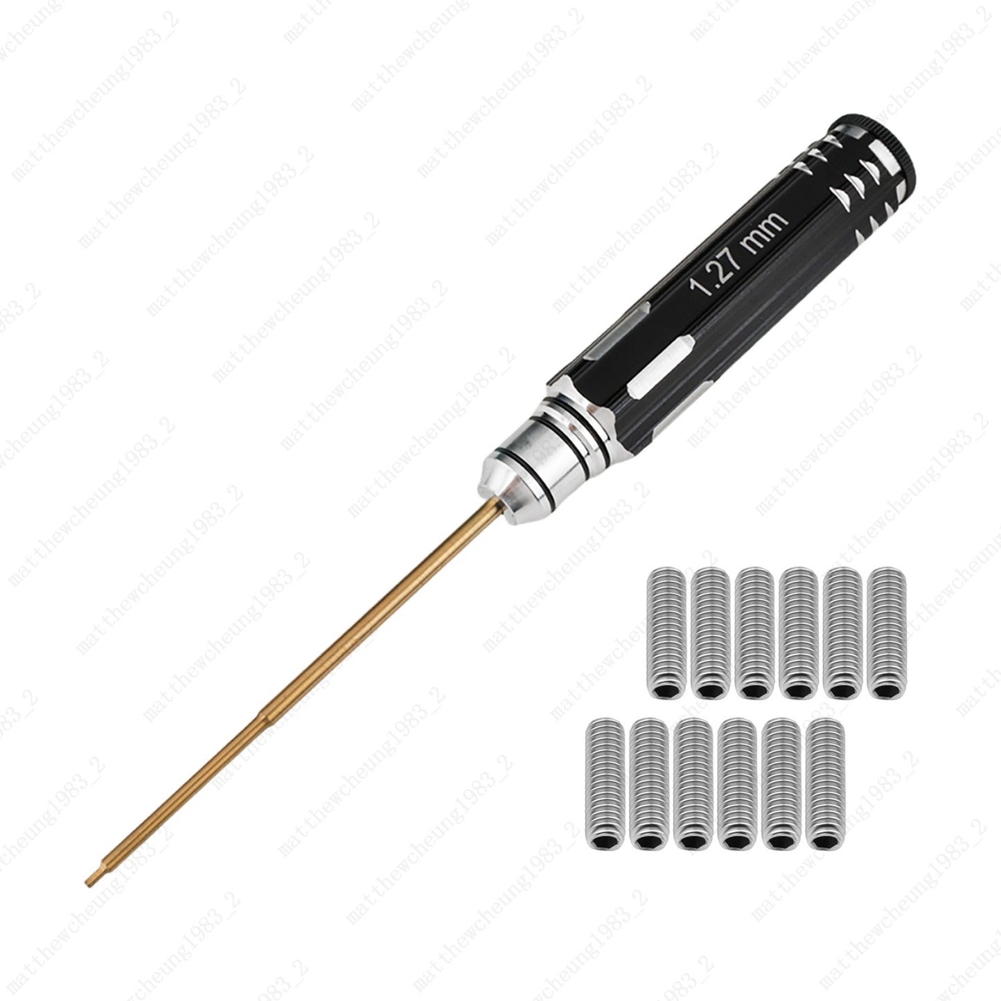 12pcs Stainless Steel #4-40 x 3/8" Saddle Screws w/ Hex Wrench for US Fender ST