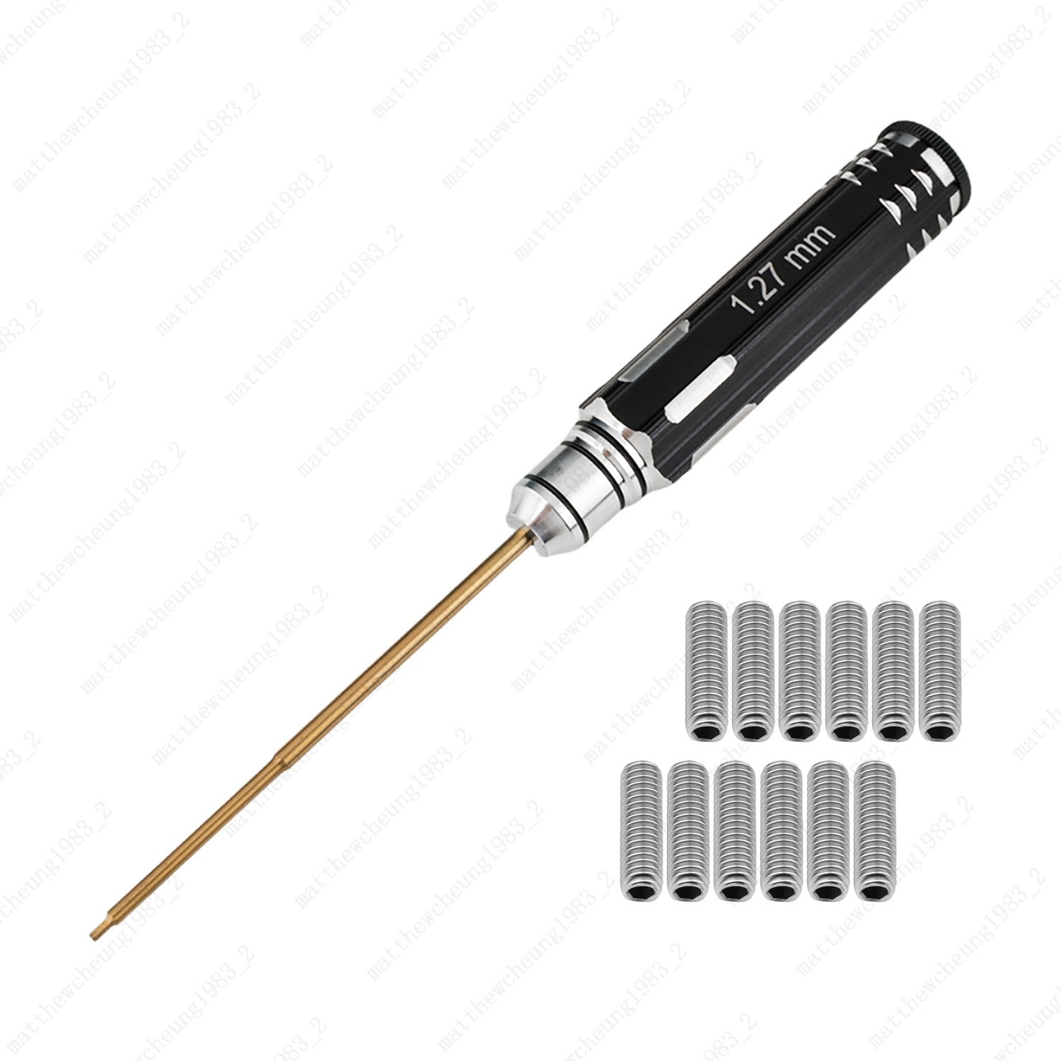 12pcs Stainless Steel #4-40 x 3/8" Saddle Screws w/ Hex Wrench for US Fender ST