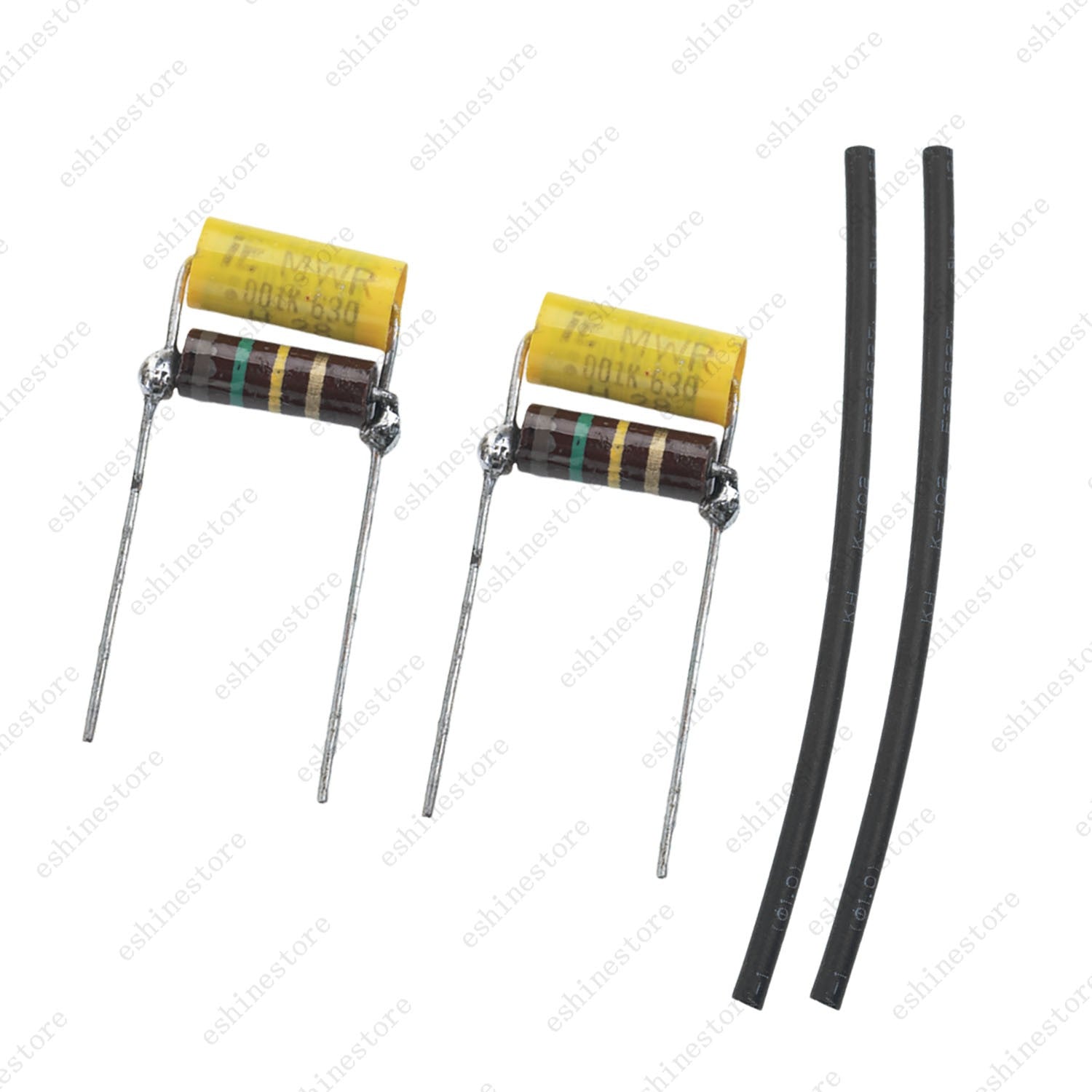 2x Treble Volume Bleed Circuit Kit Axial Film Cap .001uF 630V Cap &150K Resistor