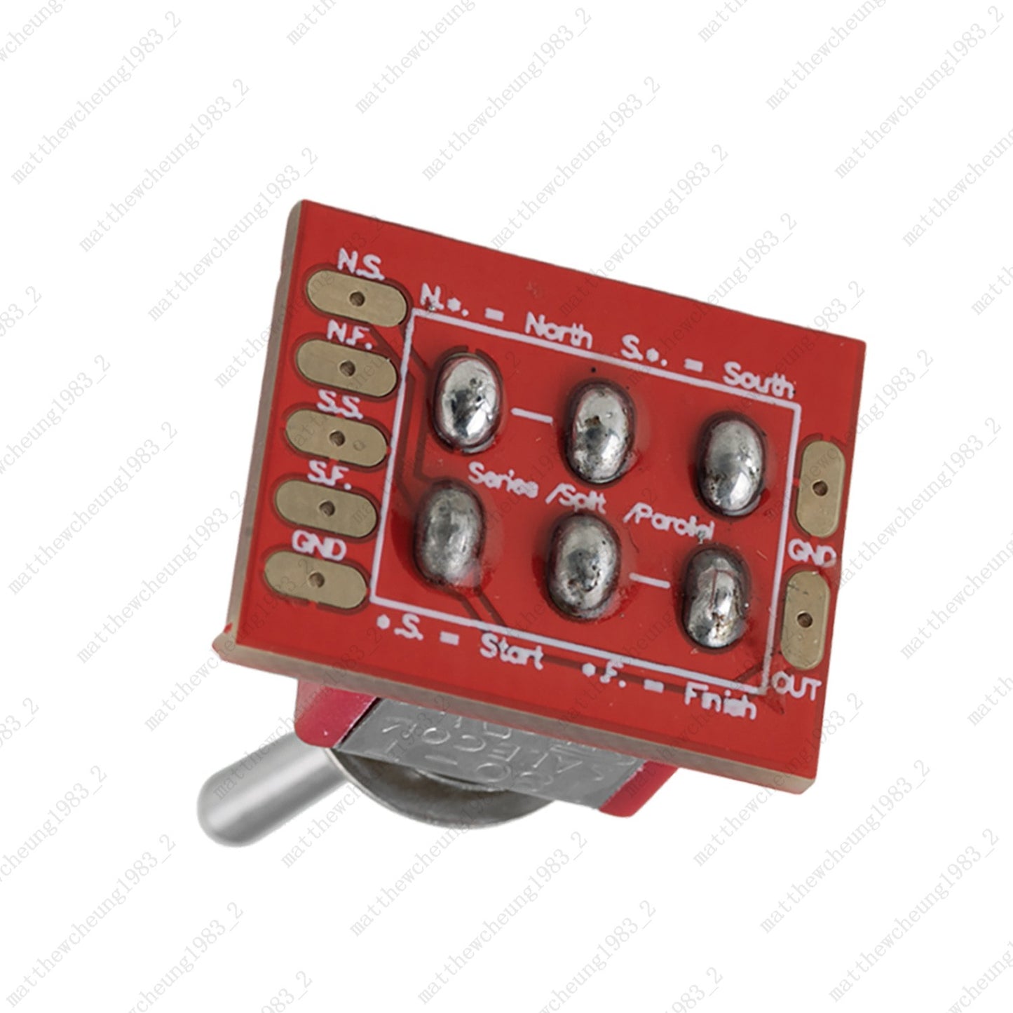 Special Mini Toggle Switch DPDT 3 Way Series/Split/Parallel OnBoard Easy Install
