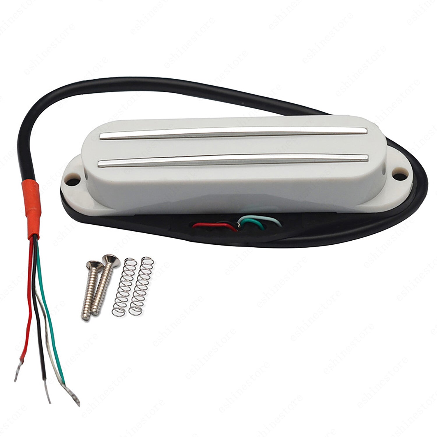 4 Wire Dual Rail Single Coil Mini Humbucker Pickup 9K For Strat Guitar 10 Colors