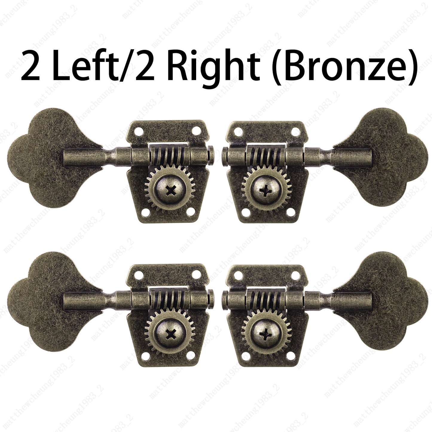 Relice Vintage Open Machine Heads 1:25 Ratio Gear Bass Tuning Key Pegs-Bronze