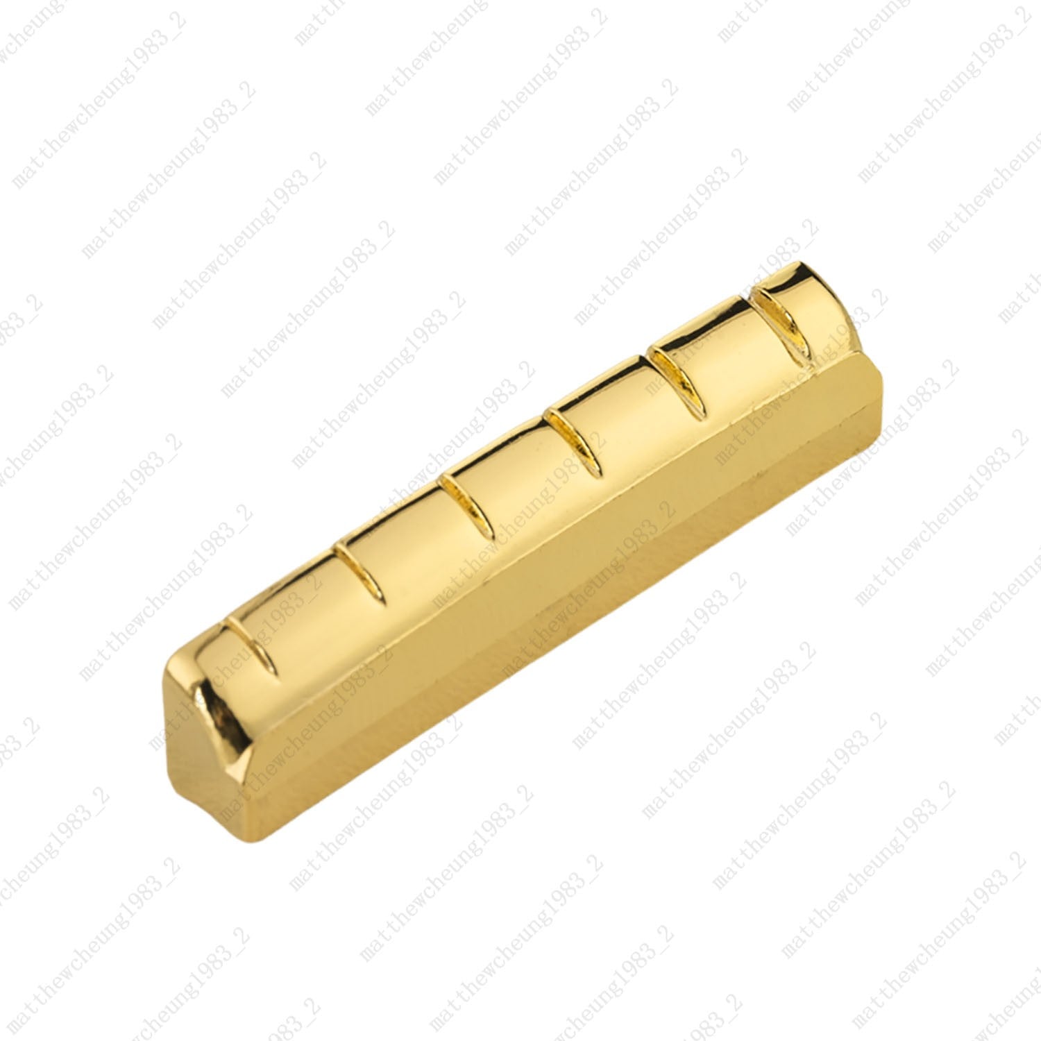 1pc 43MM Pre-Slotted & Flat Bottom Brass Nut for 6-String Folk Acoustic Guitar
