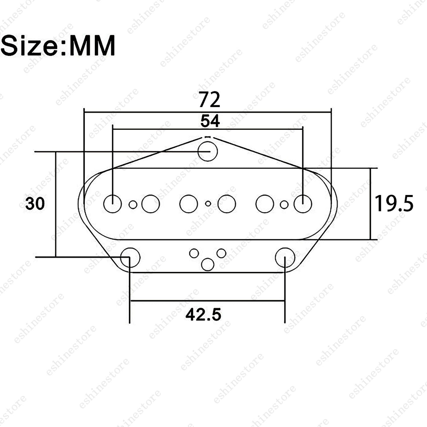 Electric Guitar Ceramic Magnet Single Coil Bridge Pickup For Telecaster - Black