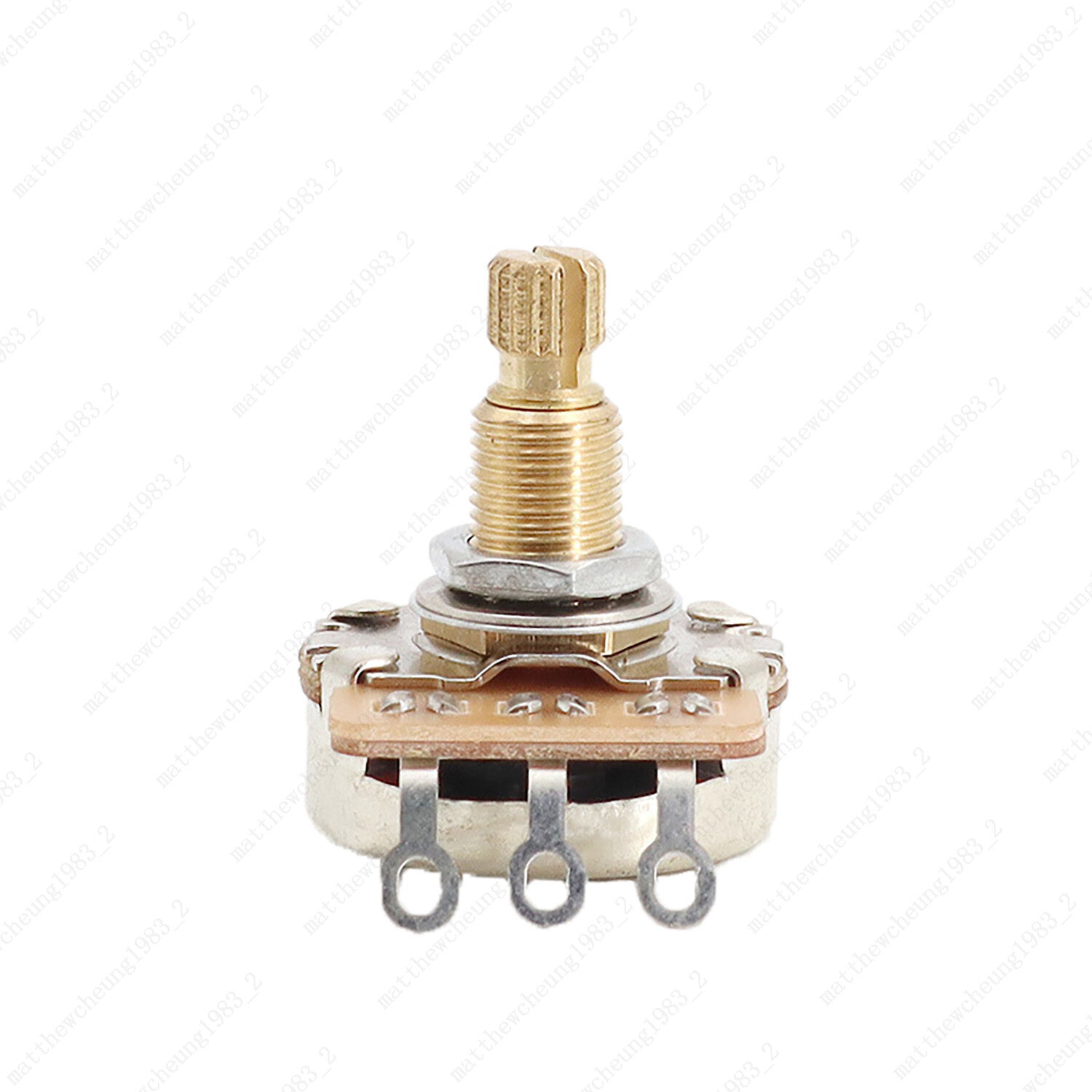 Guitar Potentiometers Pots Volume Tone A250k/B250k/A500k/B500k Brass 18mm Shaft