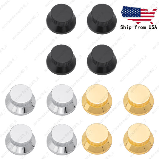 4x Metal Guitar Volume Tone Control Knobs For Ibanez PRS Gibson Epi 3 Colors