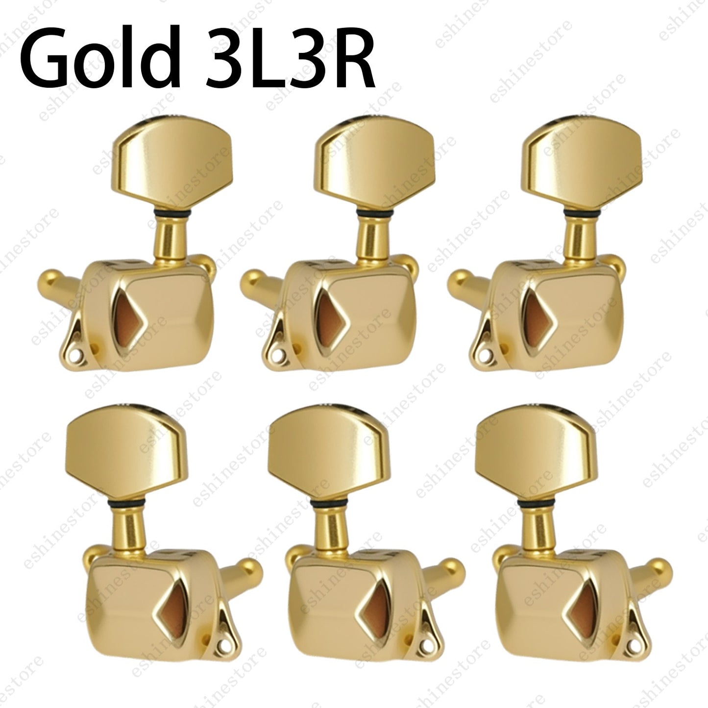 Guitar Tuning Pegs Machine Head Semiclosed Tuner 1:15 Ratio For Acoustic Guitar