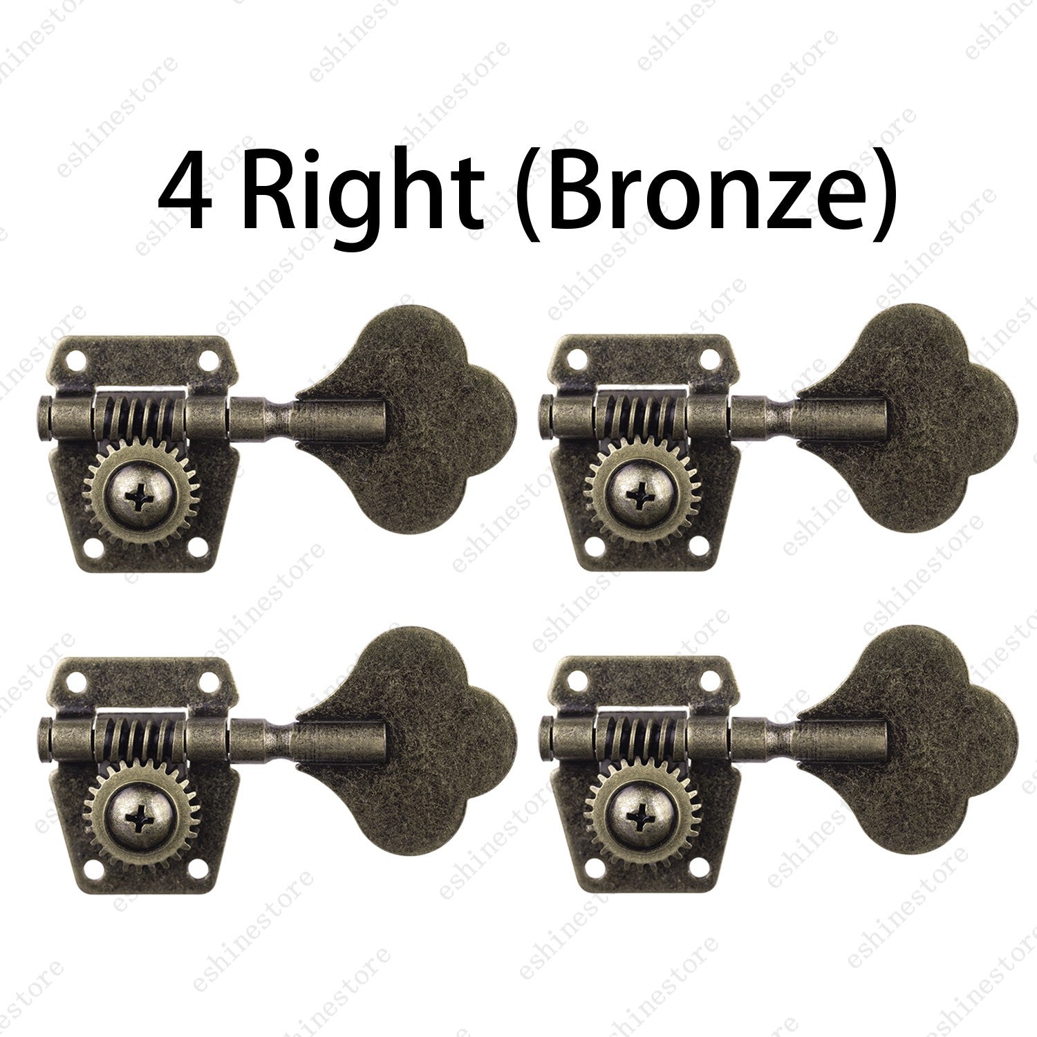 Relic Bass Vintage Open Machine Heads - 1:25 Ratio Gear Tuning Keys-Bronze