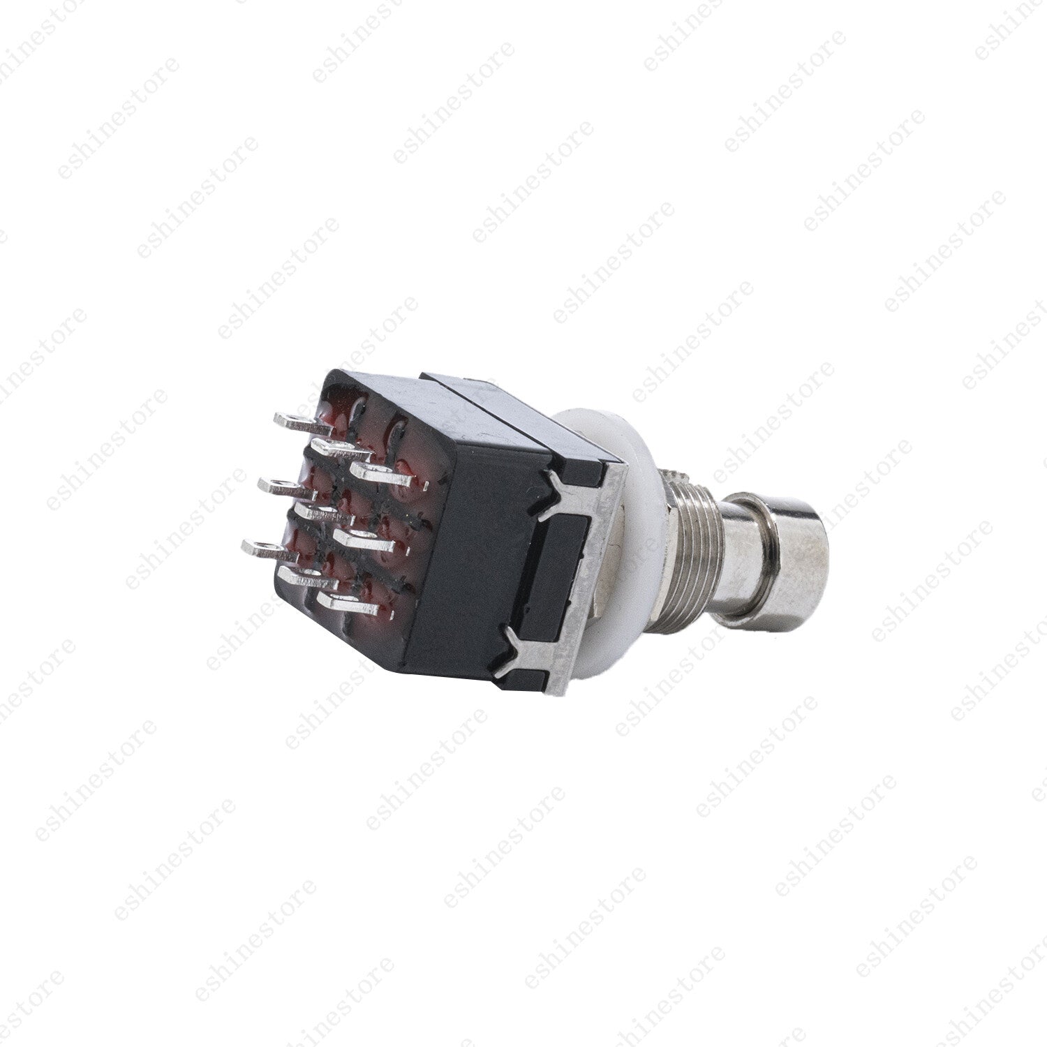 1 Pcs Metal Guitar Effects 9-Pin Latching Pedal Footswitch Foot Switch Black