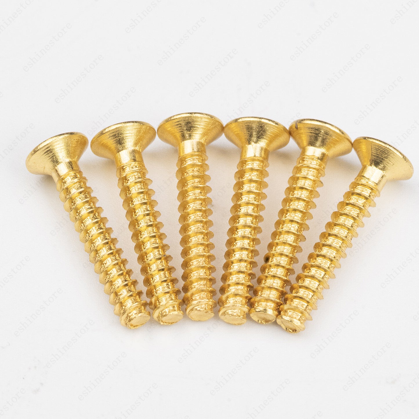 6x Single coil pickup mounting Countersunk Head Screws & Springs MulitColors