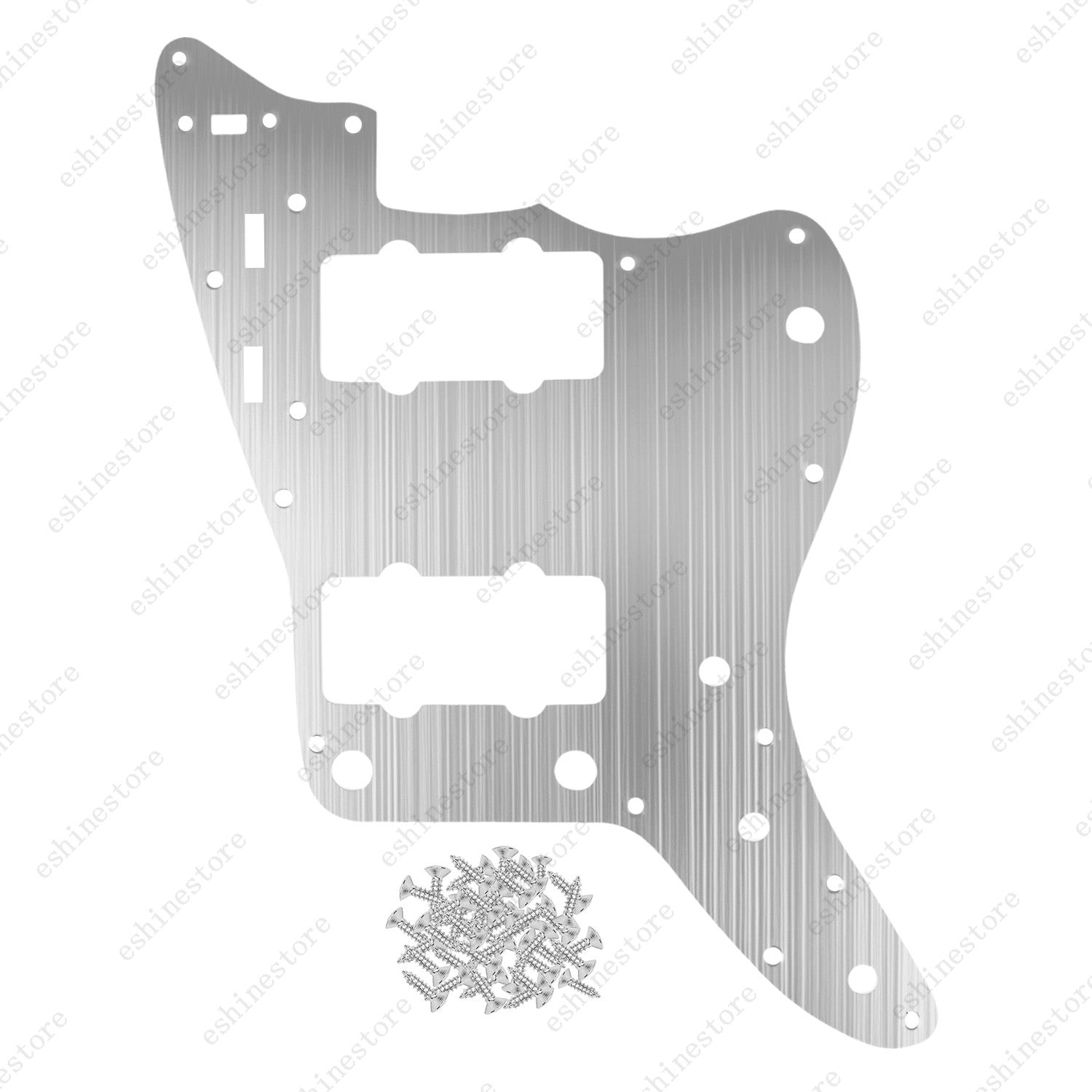 Brushed Aluminium Vintage JM Guitar Pickguard For FD Jazzmaster Electric Guitar