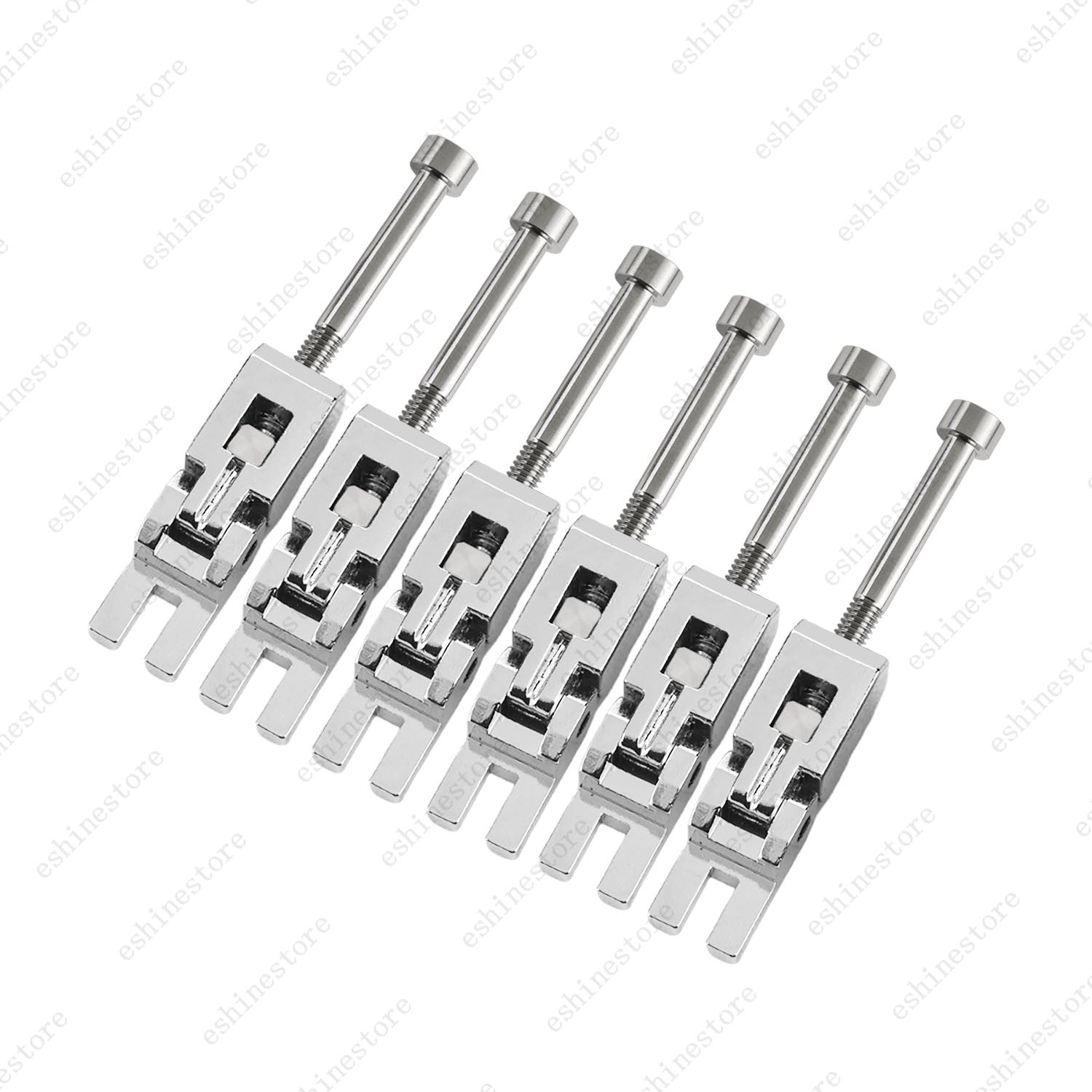 Double Locking Tremolo Bridge Saddles w/ Titanium Screw & Block For Floyd Rose