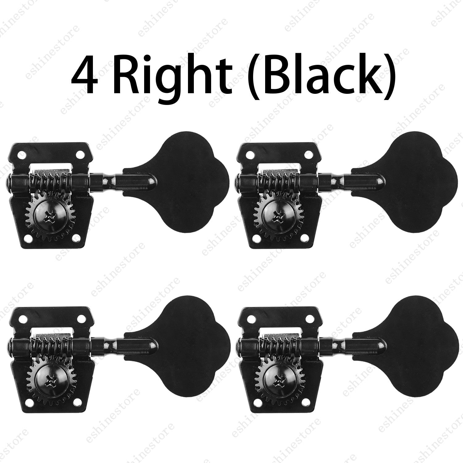 Heavy Duty Bass Vintage Open Machine Heads - 1:25 Ratio Gear Tuning Keys-Black