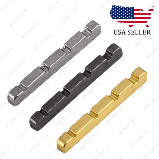 1PC 4 String 42x5.5x4.5MM Pre-Slotted Brass Nut For Electric Bass Guitar