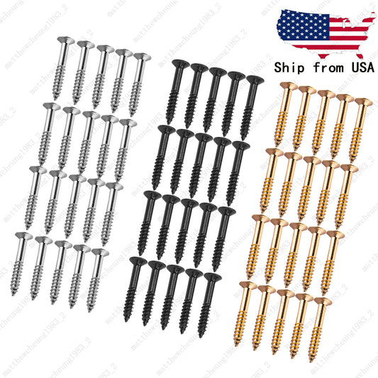 20x Humbucker Pickup Ring Frame Mounting Screws 2.5*18mm For LP SG 3 Colors