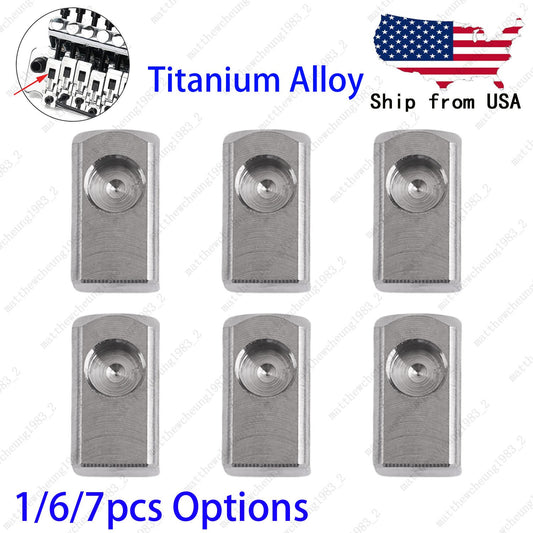 Titanium String Lock Insert Block for Floyd Rose Tremolo Bridge(1/6/7pc Option)