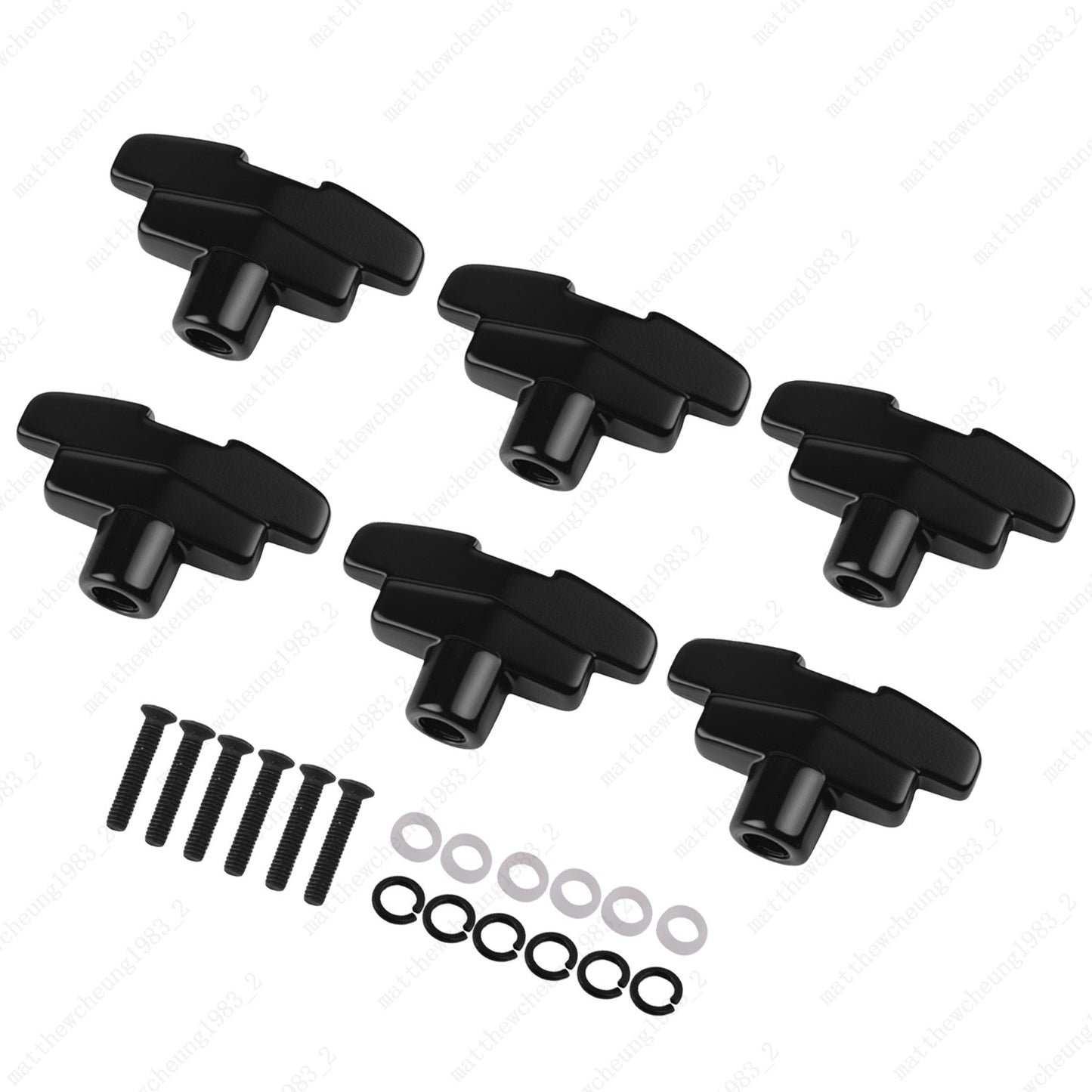 1 Set Guitar Tuning Peg Button Machine Head T-Shaped Buttons for Electric Guitar