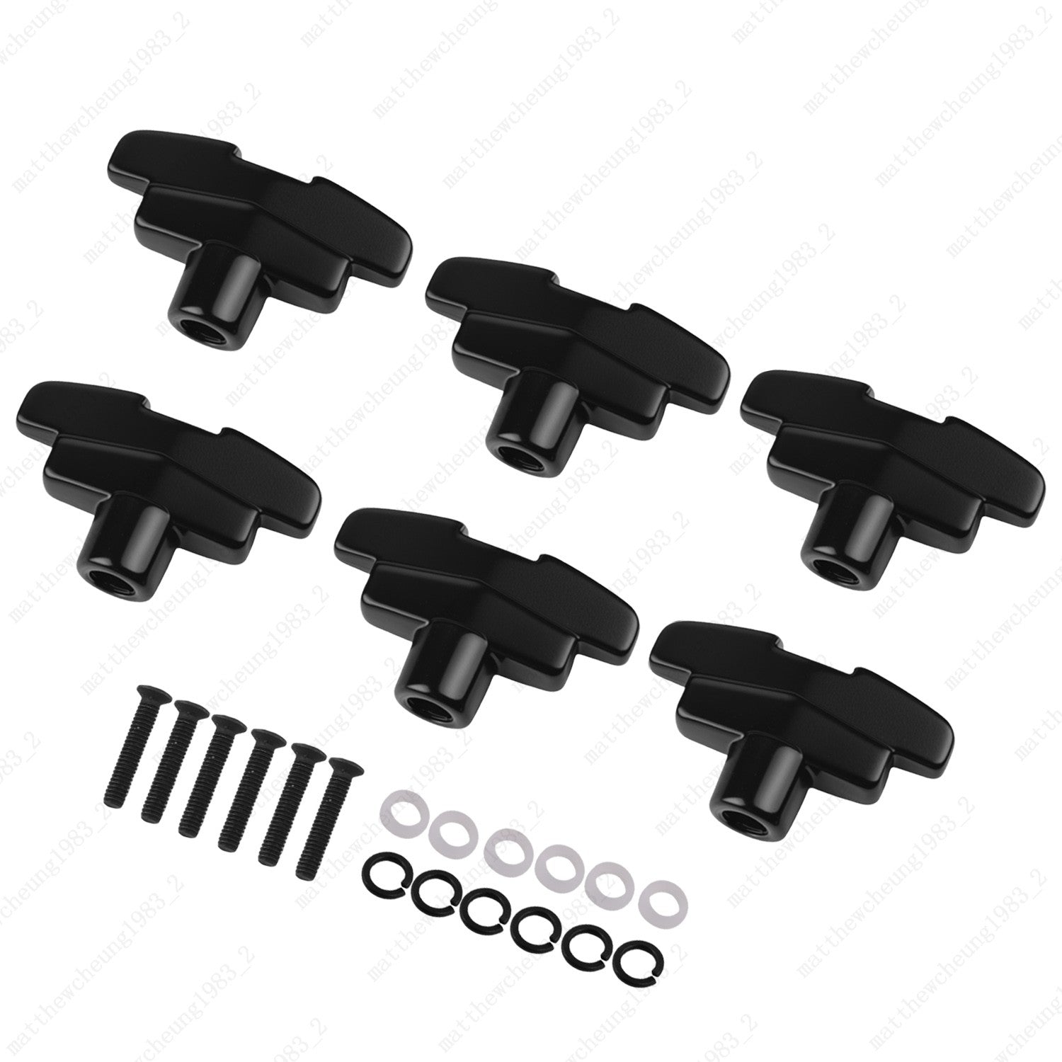 1 Set Guitar Tuning Peg Button Machine Head T-Shaped Buttons for Electric Guitar