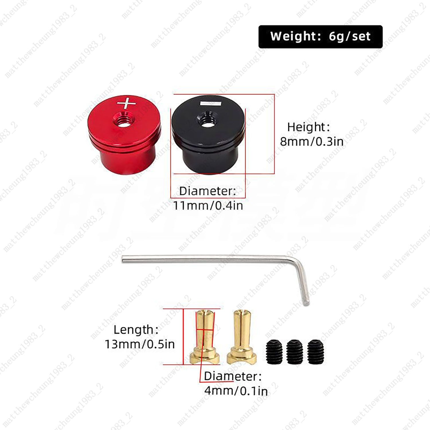 1 Set Performance Banana Plug Heat Sink Connector for RC Cars - 4mm/5mm Options