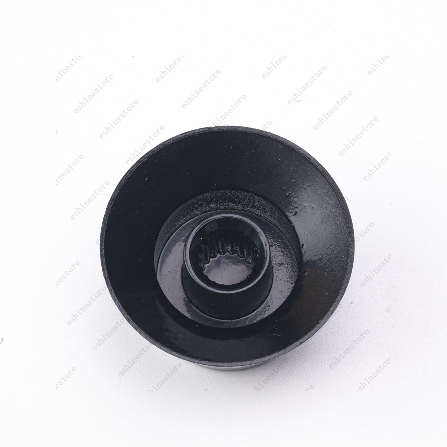 4x 60s Style Guitar Reflector Knobs Black/Silver Top Hat Knobs For Les Paul SG